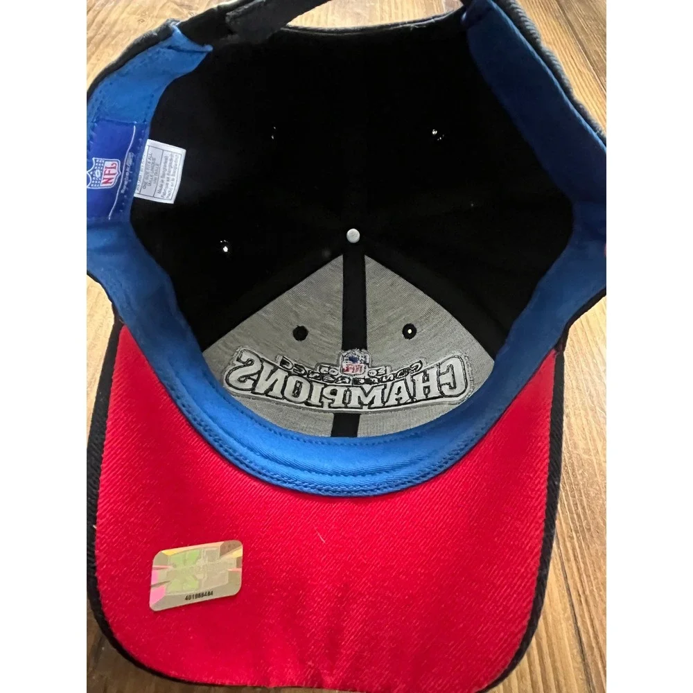 Reebok Seattle Seahawks 2005 NFC Champions Hat Super Bowl XL Road to Forty Black